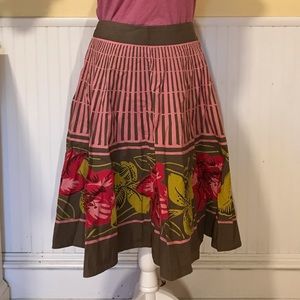 RARE Anthropologie Odille midi skirt, size 6.